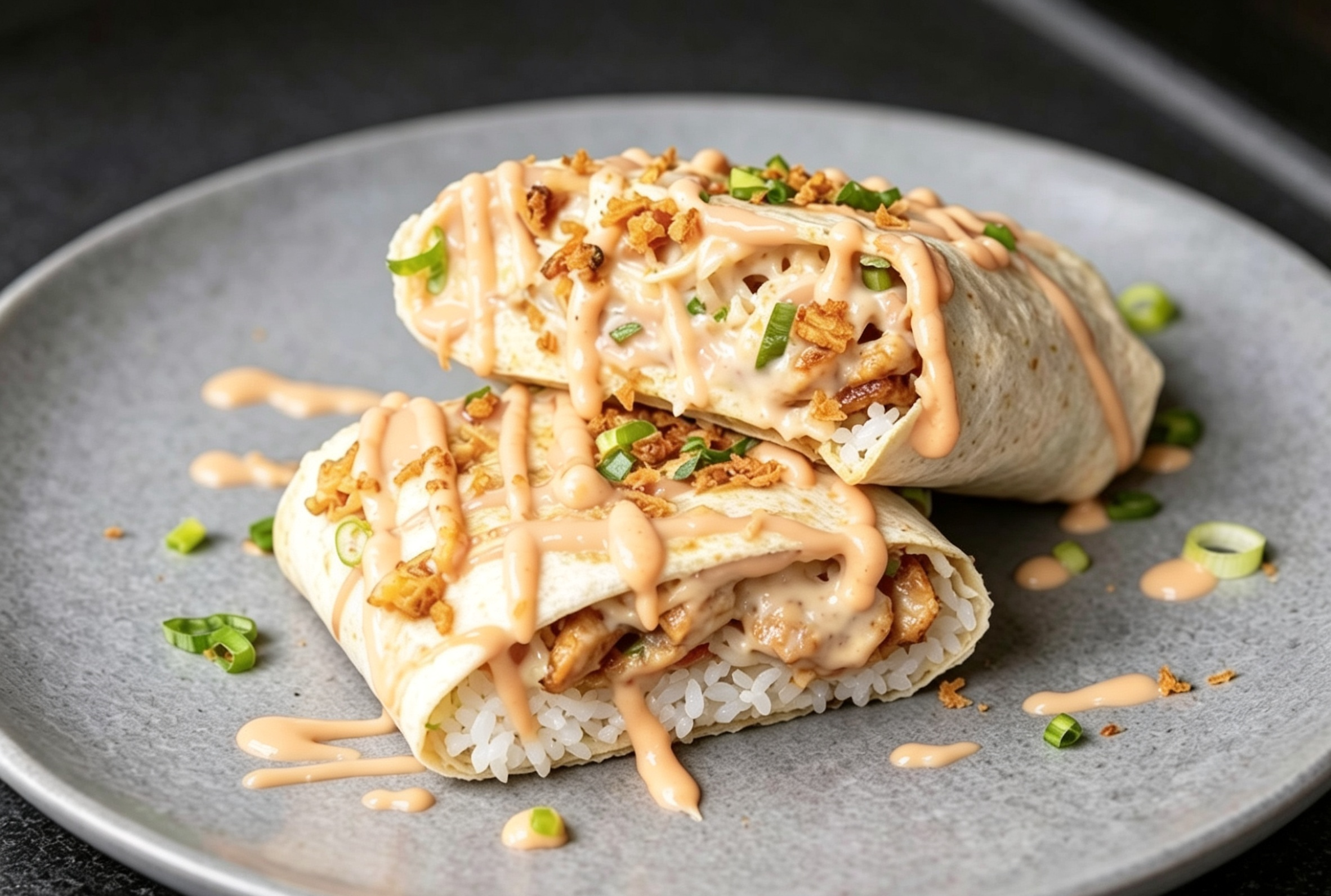 Creamy Fajita Chicken Burrito