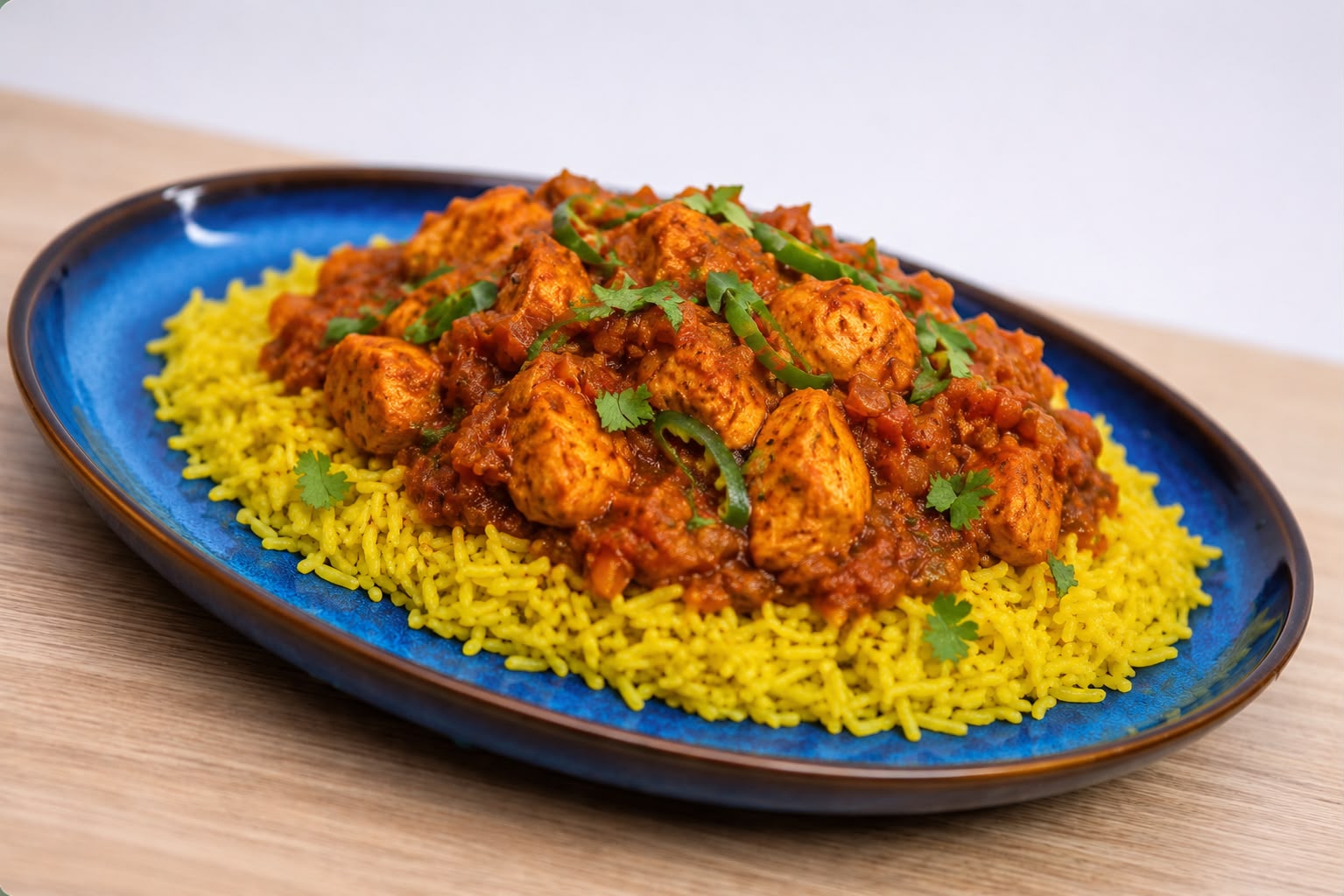 Chicken Bhuna & Turmeric Rice